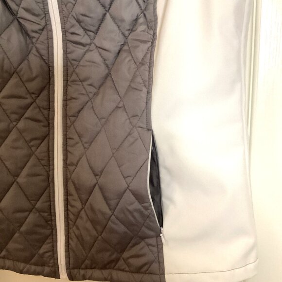 Athletic Works Women's Quilted Puffer Sleeveless Vest Front Full Zip Pockets - Picture 6 of 12